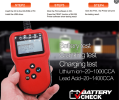 12V Motorcycle Battery Load Tester Lead Acid Battery 100-2000 CCA Load Test Lithium Battery 10-1000 Auto Truck Motorcycle SUV Yacht Scooter Cutting Ma