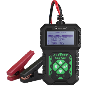 Portable Vehicle Battery Analyzer Vehicle Battery Monitor LED Display Test 12V Battery Internal Resistance Voltage CCA Battery Capacity and Battery Lo