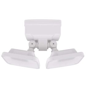 Hyper Tough Battery-Operated 600 Lumen Dual Head LED Security Light 103-Degree Beam Spread