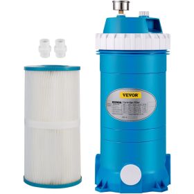 VEVOR Pool Cartridge Filter, 50Sq. Ft Filter Area Inground Pool Filter, Above Ground Swimming Pool Cartridge Filter System w/Polyester Cartridge,Corro