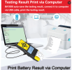 12V 24V Car Battery Load Tester 100-2000 CCA Load Test Built-in Printer Charging Start Alternator Test Light Truck Ship Motorcycle SUV Yacht Battery D
