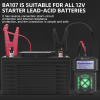 Portable Vehicle Battery Analyzer Vehicle Battery Monitor LED Display Test 12V Battery Internal Resistance Voltage CCA Battery Capacity and Battery Lo
