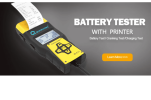 12V 24V Car Battery Load Tester 100-2000 CCA Load Test Built-in Printer Charging Start Alternator Test Light Truck Ship Motorcycle SUV Yacht Battery D