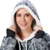 Qeils Oversized Wearable Blanket Hoodie, Comfy Sherpa Sweatshirt Pullover Jacket (Large Pocket, Heather DarkGrey, Adult)