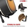 5 Core Guitar Stool ‚Ä¢ w Comfortable Padded Seat ‚Ä¢ Foot Rest ‚Ä¢ Guitar Holder w 300 Lbs Capacity - GSTOOL BLK