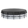 VEVOR 15 Ft Round Pool Cover, Solar Covers for Above Ground Pools, Safety Pool Cover with Drawstring Design, PVC Summer Pool Cover, Waterproof and Dus