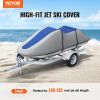 VEVOR Jet Ski Cover, 126"-135" Trailerable Waterproof PWC Cover, Heavy-duty 600D Marine Grade PU Oxford Fabric, UV Resistant Seadoo Cover with Buckle