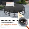 VEVOR 15 Ft Round Pool Cover, Solar Covers for Above Ground Pools, Safety Pool Cover with Drawstring Design, PVC Summer Pool Cover, Waterproof and Dus
