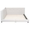 Upholstered Queen Size platform bed with USB Ports, Beige(Expected Arrival Time: 7.8)