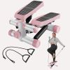 Steppers for Exercise, Stair Stepper with Resistance Bands, Mini Stepper with 330LBS Loading Capacity, Hydraulic Fitness Stepper with LCD Monitor, No