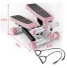Steppers for Exercise, Stair Stepper with Resistance Bands, Mini Stepper with 330LBS Loading Capacity, Hydraulic Fitness Stepper with LCD Monitor, No