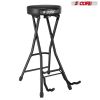 5 Core Guitar Stool ‚Ä¢ w Comfortable Padded Seat ‚Ä¢ Foot Rest ‚Ä¢ Guitar Holder w 300 Lbs Capacity - GSTOOL BLK