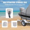 VEVOR T Top Boat Cover, 24'-26' Waterproof Trailerable T-Top Boat Cover, 600D Marine Grade PU Oxford, with Windproof Buckle Straps, for Center Console