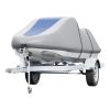 VEVOR Jet Ski Cover, 126"-135" Trailerable Waterproof PWC Cover, Heavy-duty 600D Marine Grade PU Oxford Fabric, UV Resistant Seadoo Cover with Buckle