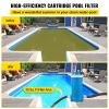 VEVOR Pool Cartridge Filter, 50Sq. Ft Filter Area Inground Pool Filter, Above Ground Swimming Pool Cartridge Filter System w/Polyester Cartridge,Corro