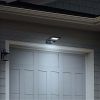 Hyper Tough Solar Motion Street/Area Light, Dusk to Dawn Wall Mount, 120¬∞ degree, 800 Lumens, Black