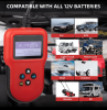 12V Motorcycle Battery Load Tester Lead Acid Battery 100-2000 CCA Load Test Lithium Battery 10-1000 Auto Truck Motorcycle SUV Yacht Scooter Cutting Ma