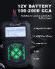 Portable Vehicle Battery Analyzer Vehicle Battery Monitor LED Display Test 12V Battery Internal Resistance Voltage CCA Battery Capacity and Battery Lo
