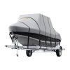 VEVOR T Top Boat Cover, 24'-26' Waterproof Trailerable T-Top Boat Cover, 600D Marine Grade PU Oxford, with Windproof Buckle Straps, for Center Console