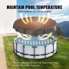 VEVOR 15 Ft Round Pool Cover, Solar Covers for Above Ground Pools, Safety Pool Cover with Drawstring Design, PVC Summer Pool Cover, Waterproof and Dus