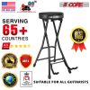5 Core Guitar Stool ‚Ä¢ w Comfortable Padded Seat ‚Ä¢ Foot Rest ‚Ä¢ Guitar Holder w 300 Lbs Capacity - GSTOOL BLK