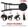 5 Core Guitar Stool ‚Ä¢ w Comfortable Padded Seat ‚Ä¢ Foot Rest ‚Ä¢ Guitar Holder w 300 Lbs Capacity - GSTOOL BLK