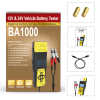 12V 24V Car Battery Load Tester 100-2000 CCA Load Test Built-in Printer Charging Start Alternator Test Light Truck Ship Motorcycle SUV Yacht Battery D