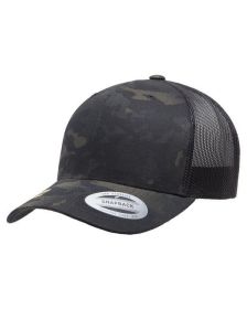YP Classics¬Æ Retro Trucker Multicam¬Æ Snapback - MULTICAM - OS (Color: BLACK MULTICAM, size: OS)