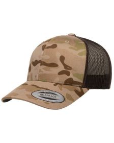 YP Classics¬Æ Retro Trucker Multicam¬Æ Snapback - MULTICAM - OS (Color: MLTICM ARID/ BRN, size: OS)