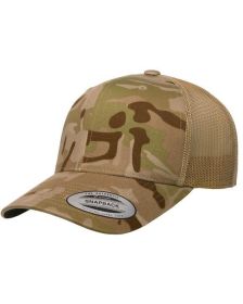 YP Classics¬Æ Retro Trucker Multicam¬Æ Snapback - MULTICAM - OS (Color: MLTICM ARID/ TAN, size: OS)