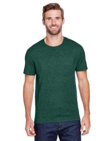 Adult Premium Blend Ring-Spun T-Shirt - J NAVY - S (Color: FOREST GRN HTHR, size: S)