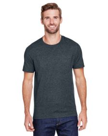 Adult Premium Blend Ring-Spun T-Shirt - J NAVY - S (Color: BLACK INK HEATHR, size: 3XL)