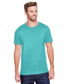 Adult Premium Blend Ring-Spun T-Shirt - J NAVY - S (Color: SCUBA BLUE, size: L)