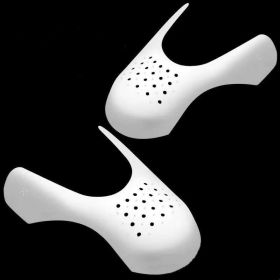Shoe Shield Shoe Protectors 1 Pair, Anti-wrinkle Breathable Shoe Crease Guard For Sneaker And Casual Shoes, Shoe Accessories (Color: White For Women)