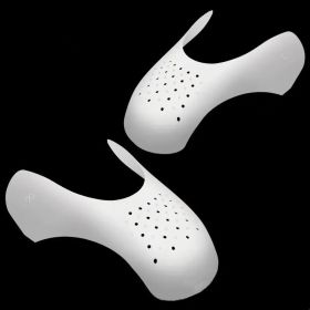 Shoe Shield Shoe Protectors 1 Pair, Anti-wrinkle Breathable Shoe Crease Guard For Sneaker And Casual Shoes, Shoe Accessories (Color: White For Men)